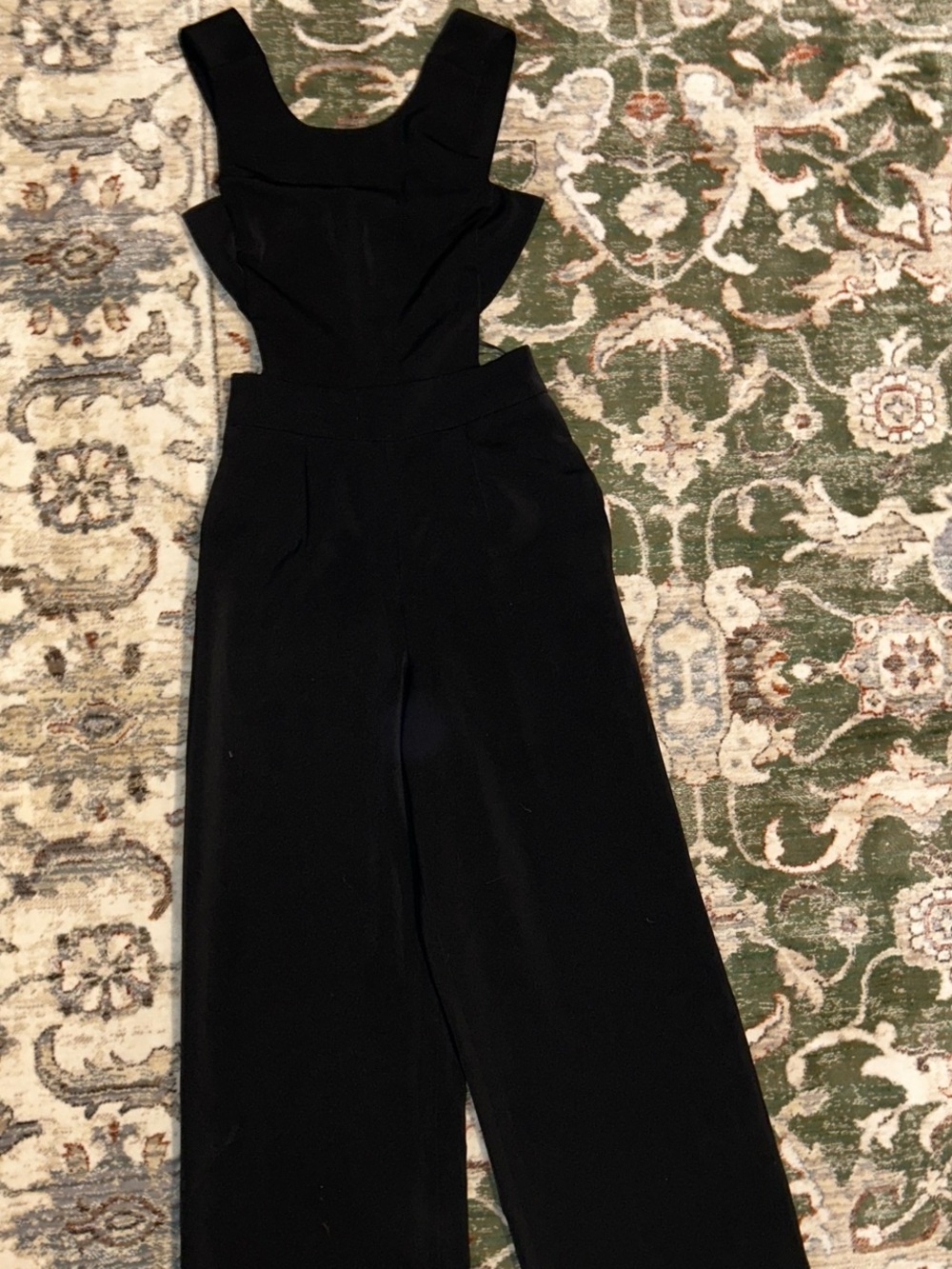 Express Black Cutout Wide-Leg Jumpsuit
